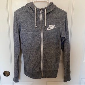 Grey Nike Zip Up Jacket